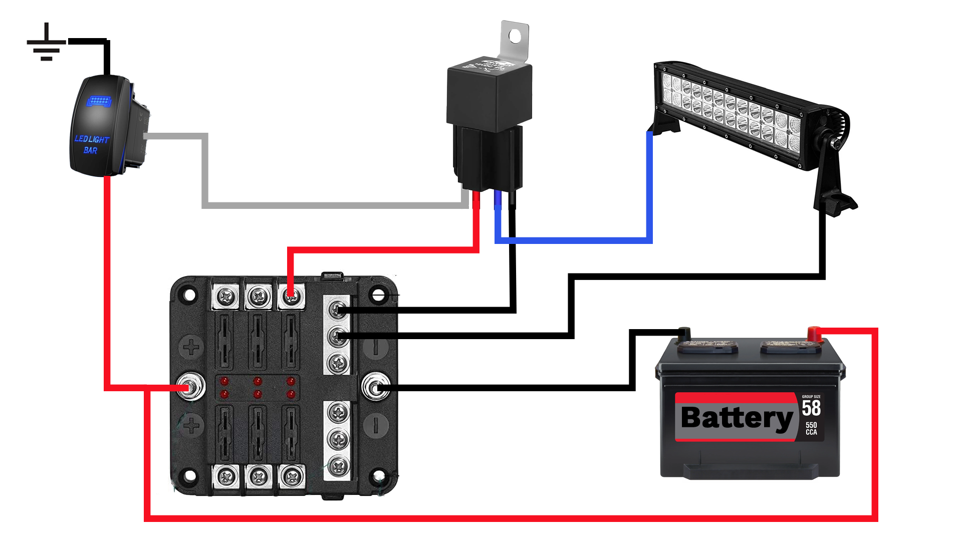 Standard Light Bar Wiring Diagram Standard Light Bar Wiring Diagram